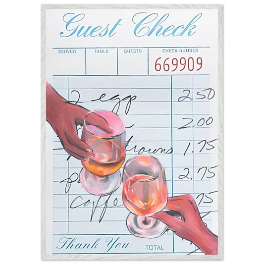 Retro Bar Tab Drink - Vibrantwalls