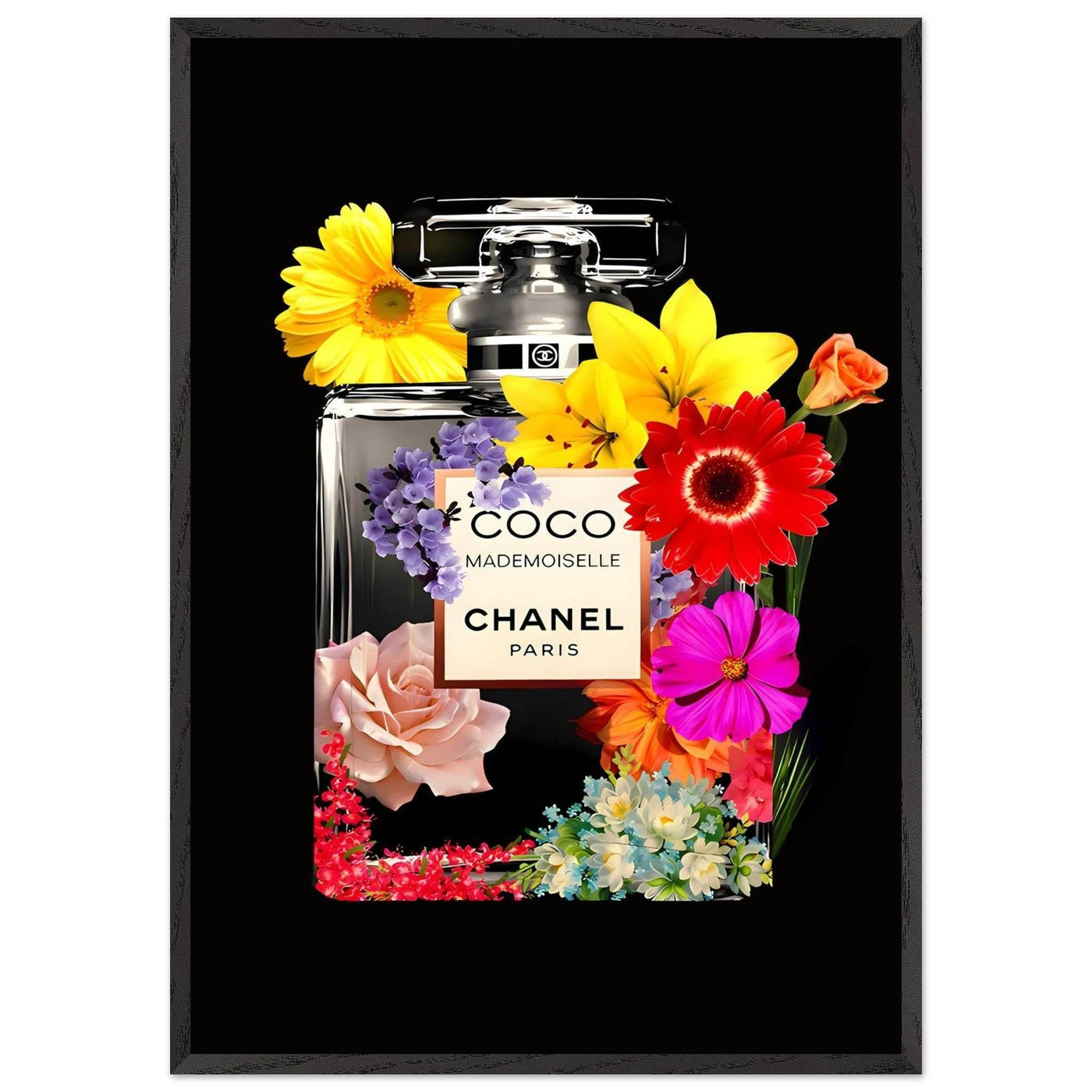 Vibrant Coco Mademoiselle Floral Art Print - Premium Framed Wall Decor in Your Choice of Size & Finish - Vibrantwalls