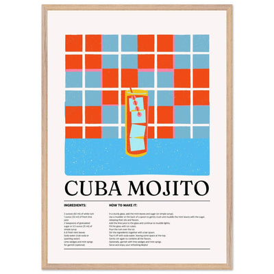Cuba Mojito Cocktail Recipe - Vibrantwalls