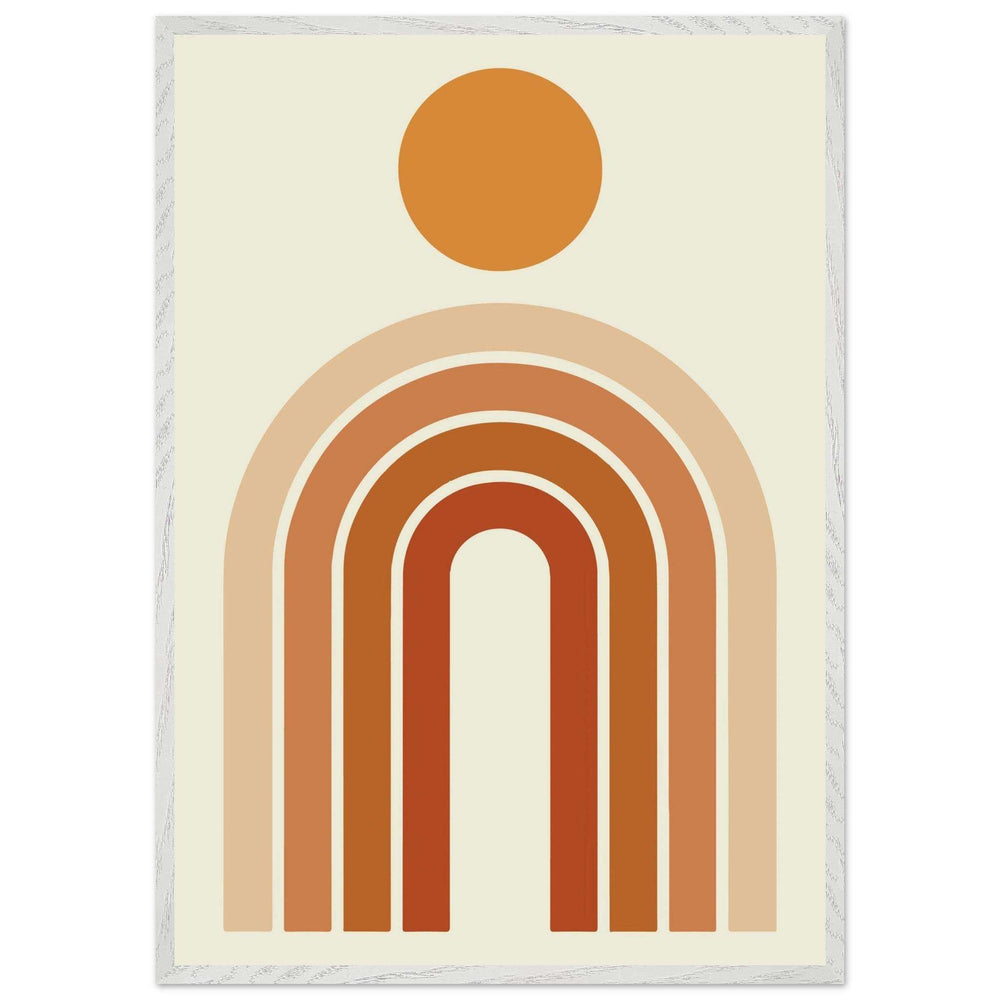 Boho Desert Rainbow Colorful Abstract Wall Art - Vibrantwalls