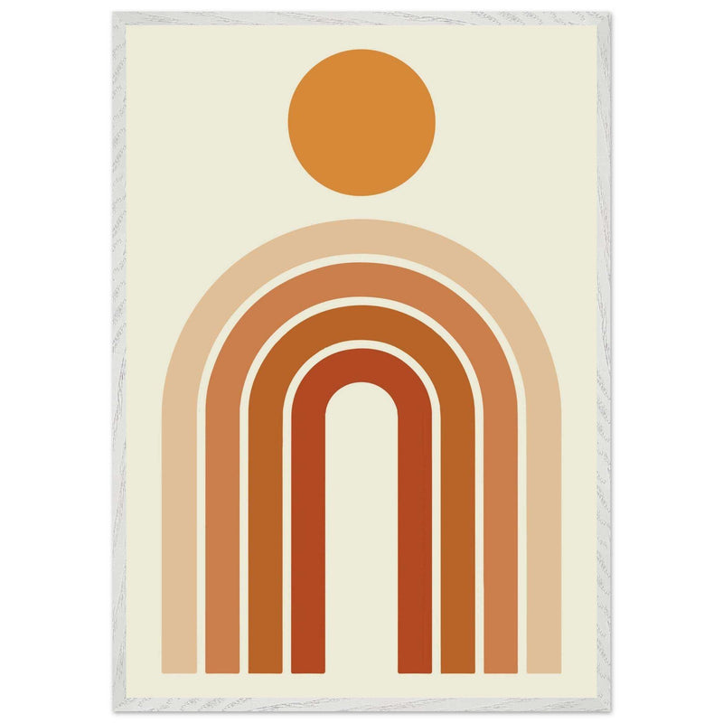 Boho Desert Rainbow Colorful Abstract Wall Art - Vibrantwalls