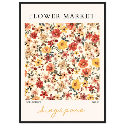 Flower Market Collection Framed Posters – Vibrant Floral Art Prints | Ready-to-Hang in Your Choice of Frame - Vibrantwalls