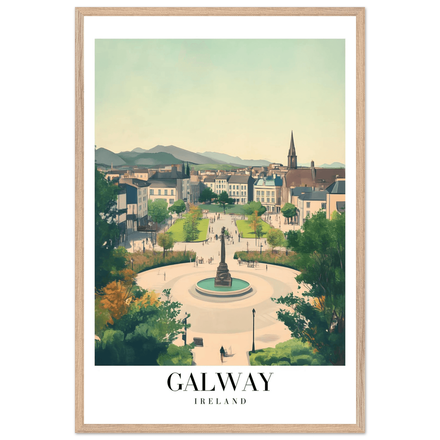 Galway Ireland Framed Poster – Vintage Travel Wall Art with Rustic Charm & Your Choice of Frame - Vibrantwalls