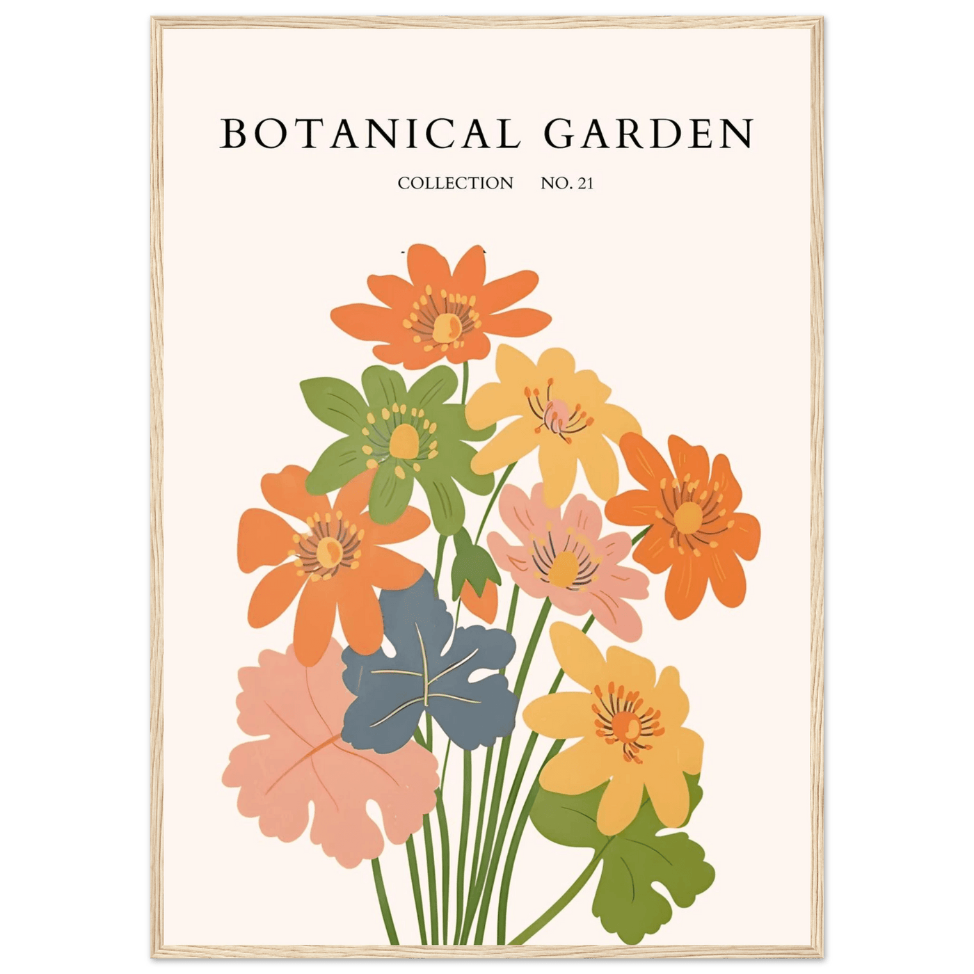 Botanical Garden Collection No. 21 Framed Poster – Vibrant Floral Art Print | Ready-to-Hang in Your Choice of Frame - Vibrantwalls