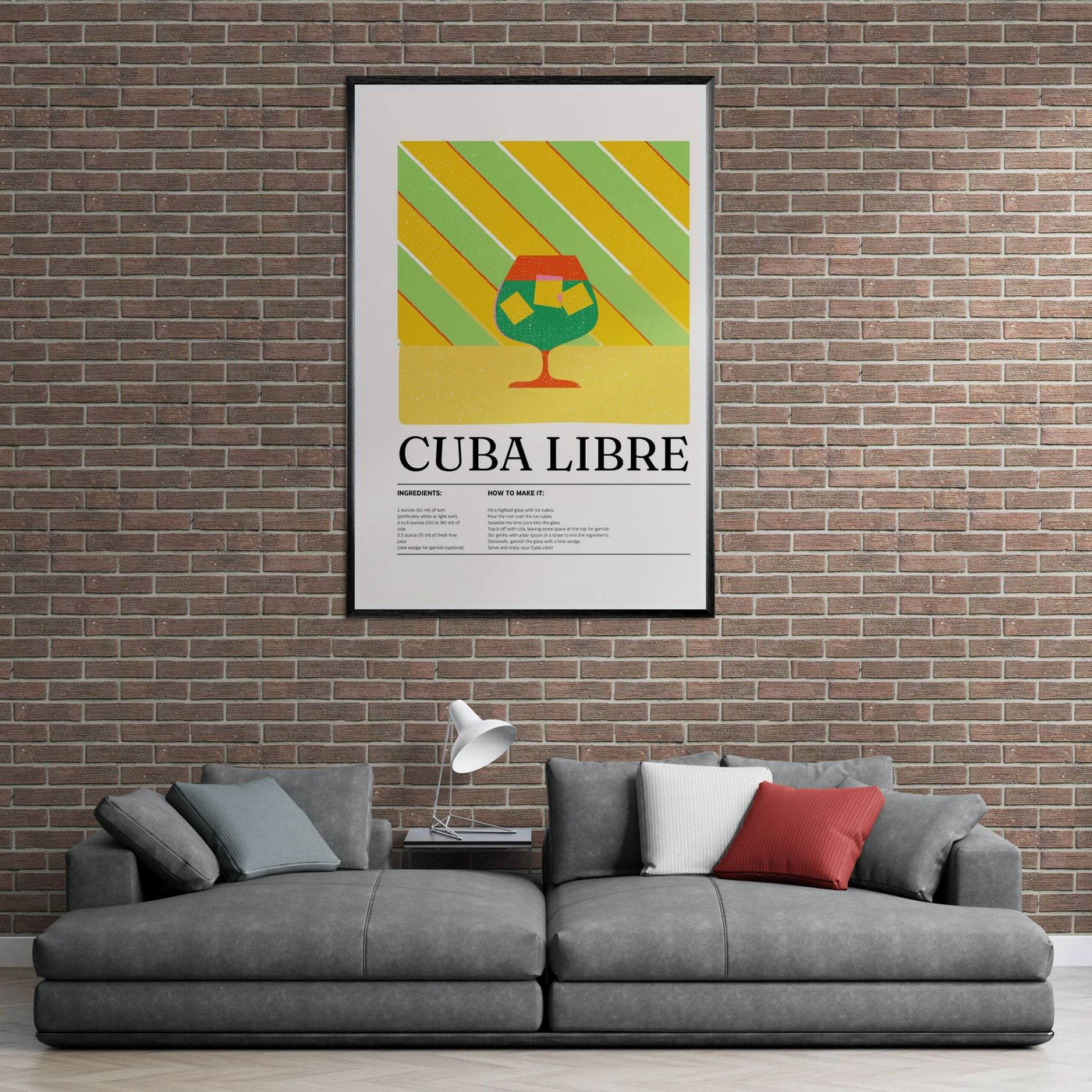 Cuba Libre Cocktail Recipe - Vibrantwalls