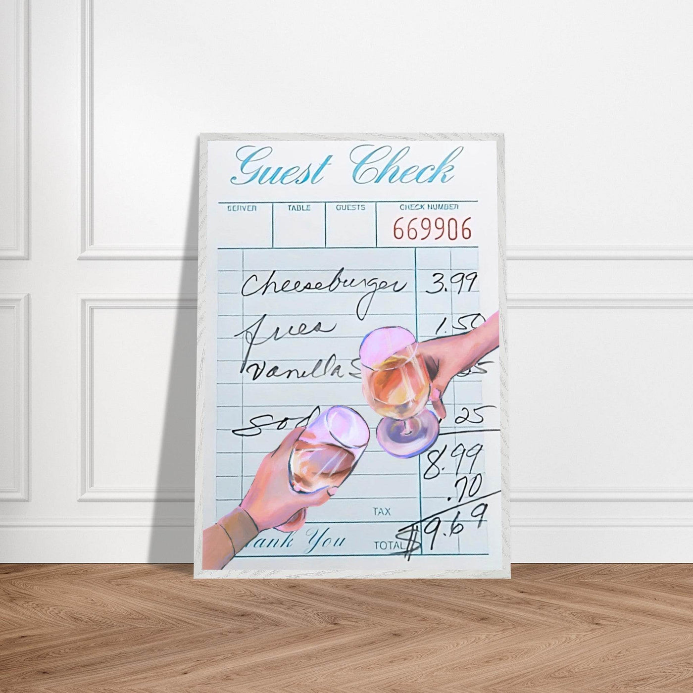 Guest Check & Cocktail Toast - Vibrantwalls