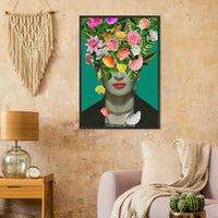 Floral Frida Artwork - Vibrant and Inspiring Home Decor - Vibrantwalls