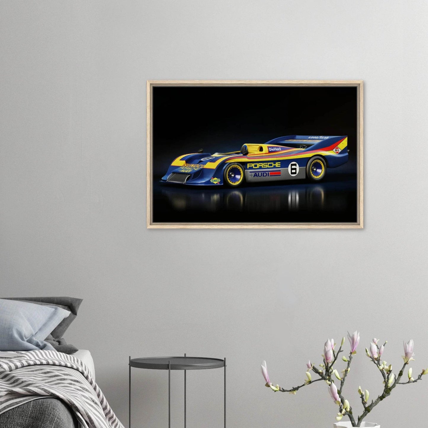 917 Porsche Spyder Canvas Framed - Vintage Framed Wall Art - Vibrantwalls