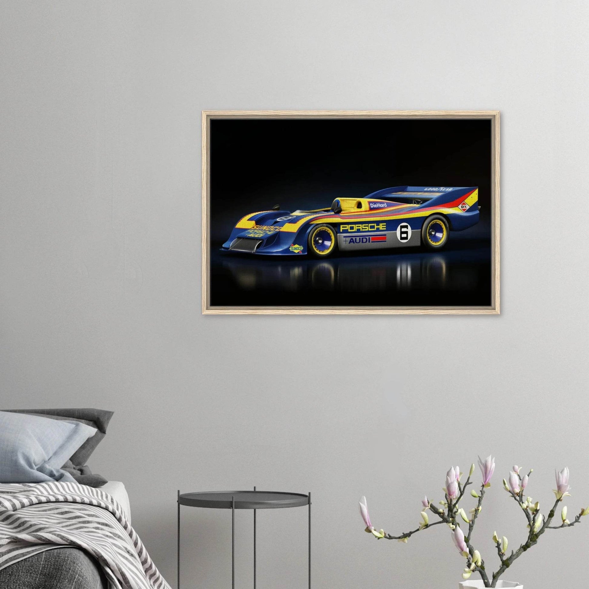 917 Porsche Spyder Canvas Framed - Vintage Framed Wall Art - Vibrantwalls