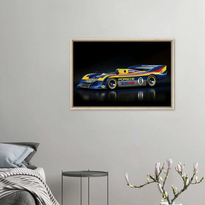 Porsche Spyder 917 Canvas Framed Wall Art - Vibrantwalls