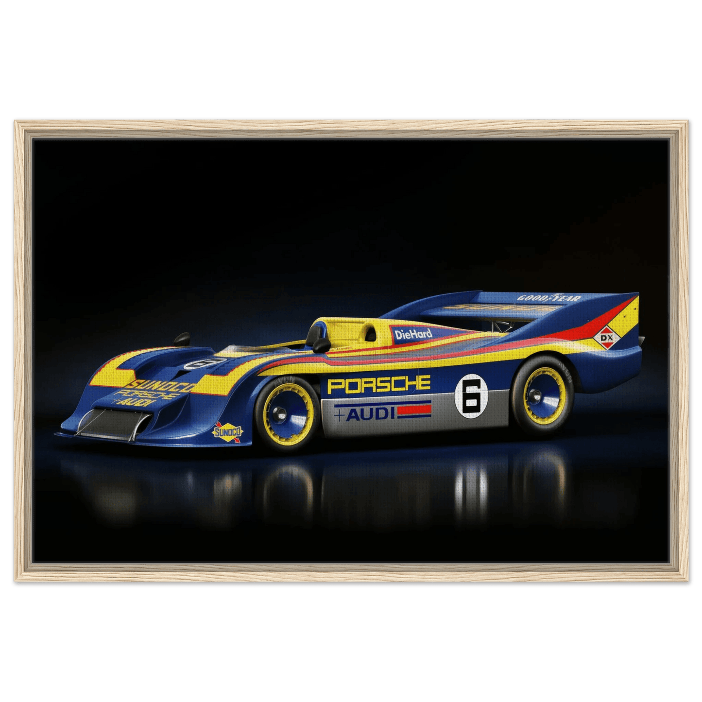 917 Porsche Spyder Canvas Framed - Vintage Framed Wall Art - Vibrantwalls