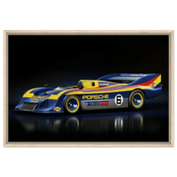 Porsche Spyder 917 Canvas Framed Wall Art - Vibrantwalls