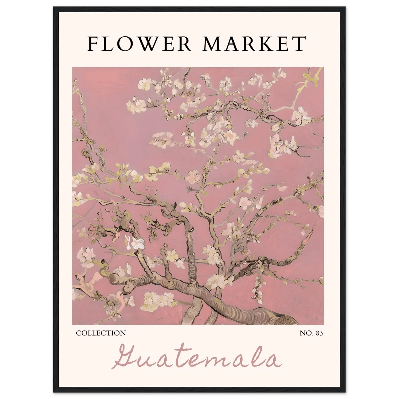 Pink Blossom Nature Framed Poster – Serene Floral Art Print | Ready-to-Hang in Multiple Sizes & Frame Finishes - Vibrantwalls