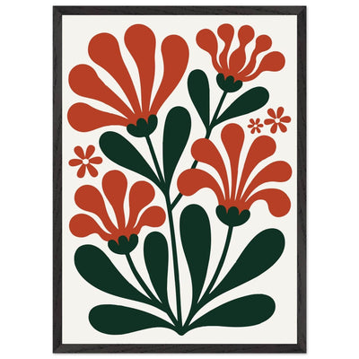 Floral Bloom Terracotta Pot in Green Design for Stylish Plant Display - Vibrantwalls
