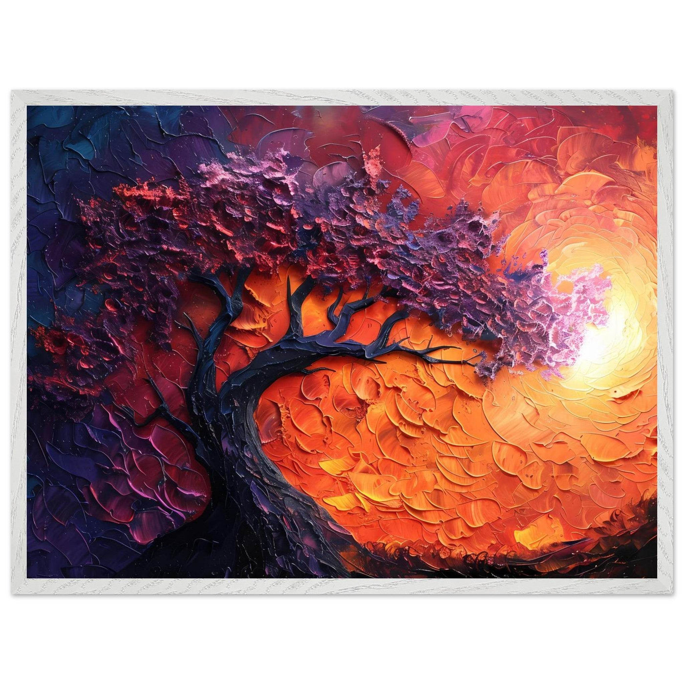 Sunset Hues Vibrant Tree of Life - Vibrantwalls