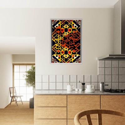 Abstract Geometric Poster for Modern Home Decor Framed Art - Vibrantwalls