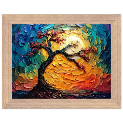Impasto Tree of Life Poster - Vibrantwalls