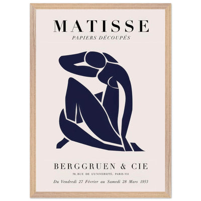 Papiers Découpés Blue Nude II Artwork - Elegant Piece for Your Space - Vibrantwalls