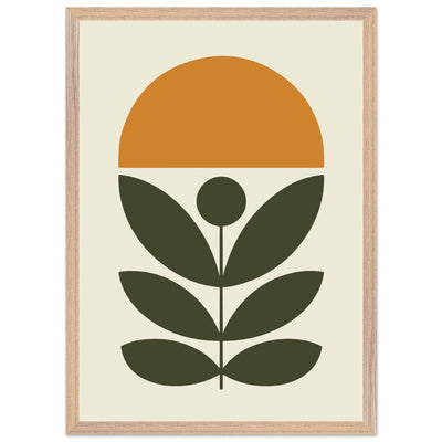 Abstract Botanical Green Plant Modern Art - Vibrantwalls