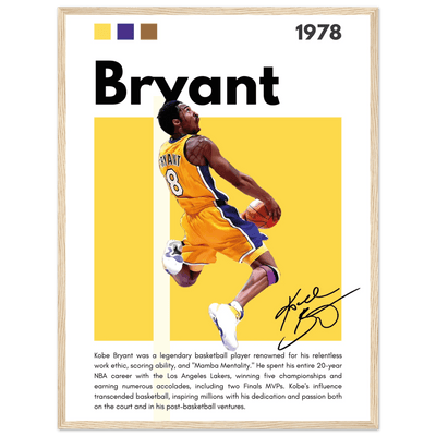 Kobe Bryant Number 24 Lakers Modern Print - Vibrantwalls
