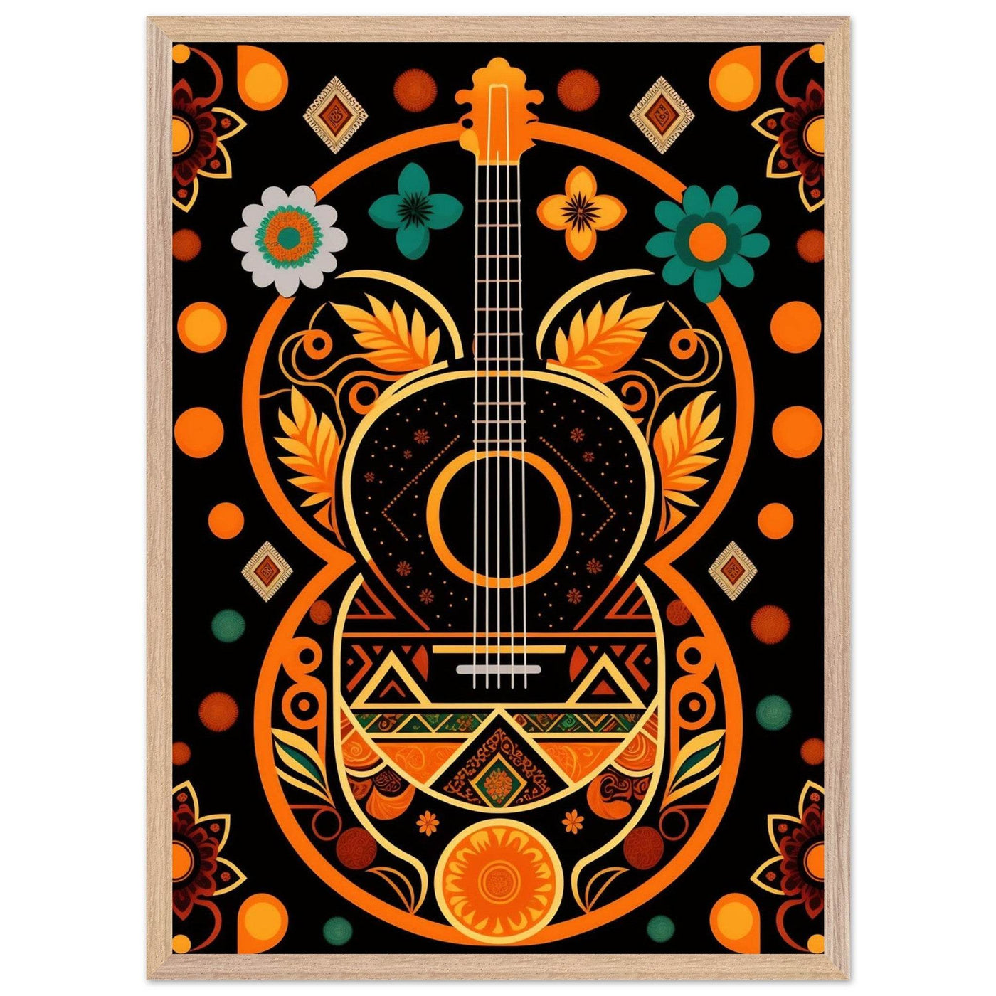 Boho Guitar Dreams - Vibrantwalls