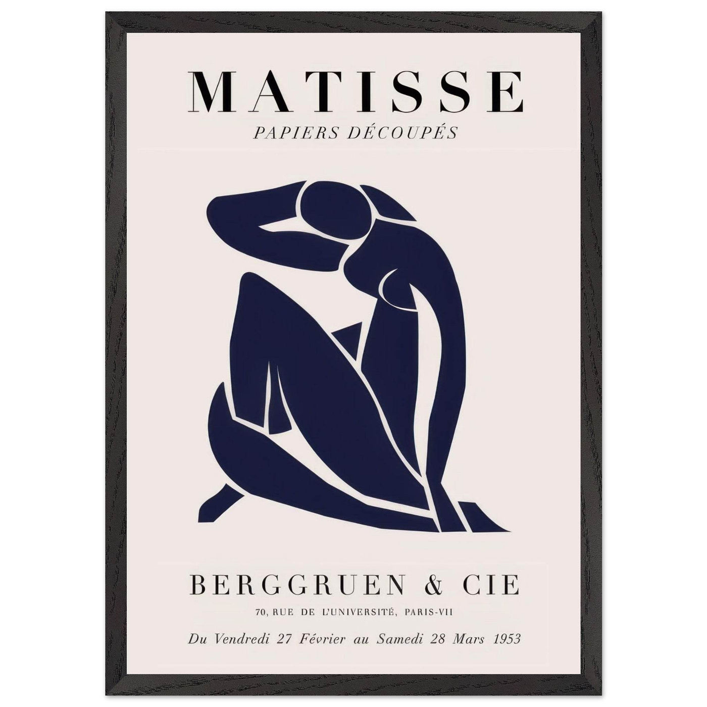 Papiers Découpés Blue Nude II Artwork - Elegant Piece for Your Space - Vibrantwalls