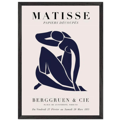 Papiers Découpés Blue Nude II Artwork - Elegant Piece for Your Space - Vibrantwalls