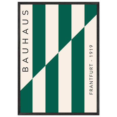 Bauhaus Emerald Green & Cream Modern - Vibrantwalls
