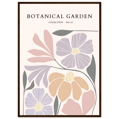 Botanical Garden Framed Posters – Soft Hues & Abstract Floral Prints | Ready-to-Hang Wall Art - Vibrantwalls
