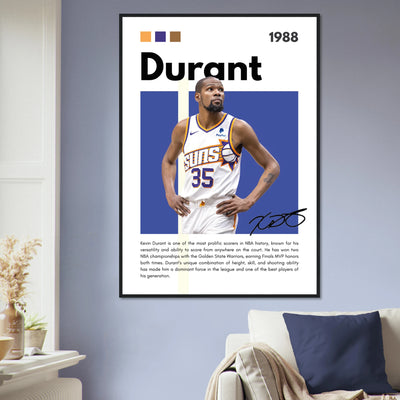 Kevin Durant Slim Reaper Suns Framed Poster Vibrantwalls