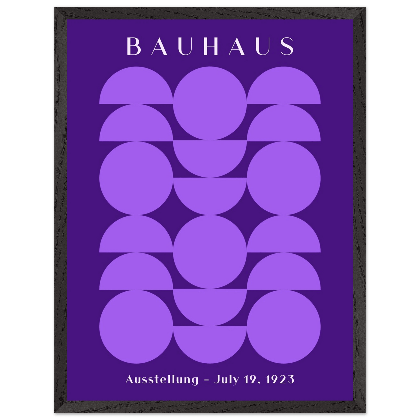 Bauhau 1923 Purple Geometric - Vibrantwalls