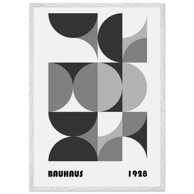 Bauhaus 1928 - Geometric Monochrome - Vibrantwalls
