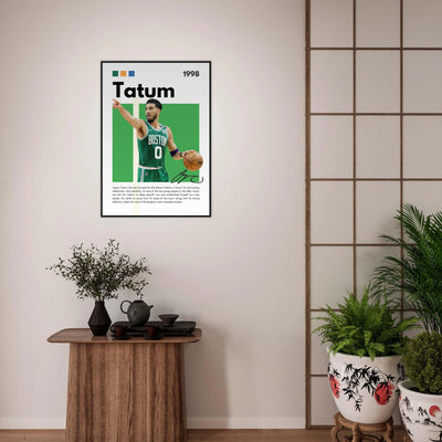 Jayson Tatum Boston Celtics Star Framed Poster Vibrantwalls