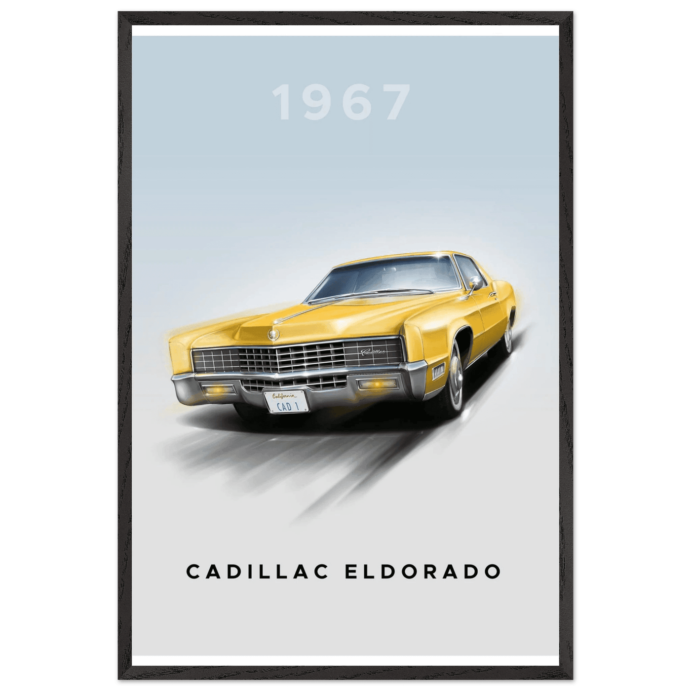 1967 Cadillac Eldorado - Iconic American Luxury Framed Poster | Premium Wall Art, Ready-to-Hang in Your Style - Vibrantwalls
