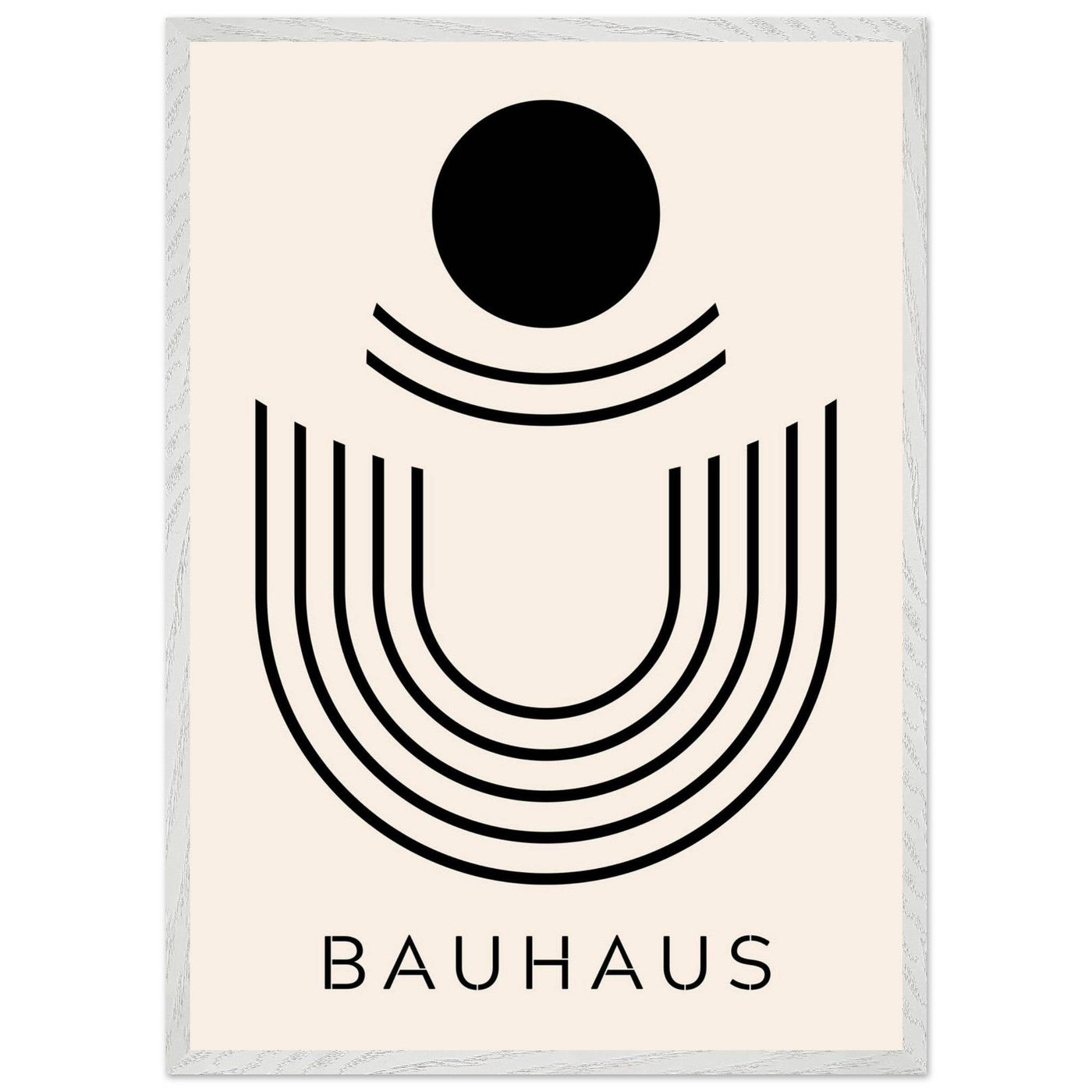 Bauhaus Black & Beige Abstract - Vibrantwalls