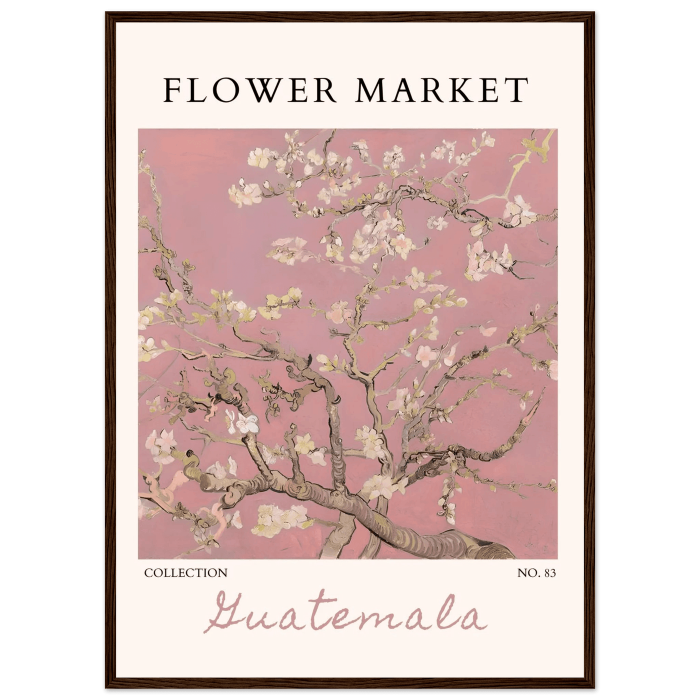 Pink Blossom Nature Framed Poster – Serene Floral Art Print | Ready-to-Hang in Multiple Sizes & Frame Finishes - Vibrantwalls