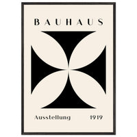 Bauhaus Black Beige Abstract Wall Art - Vibrantwalls
