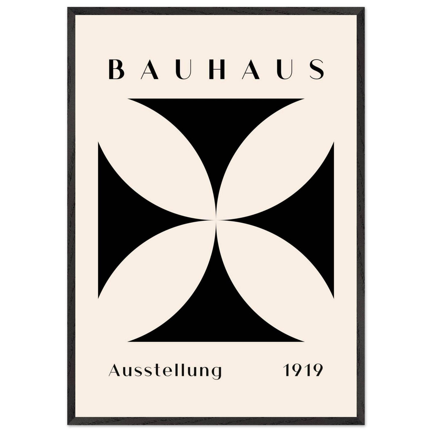 Bauhaus Black & Beige - Vibrantwalls