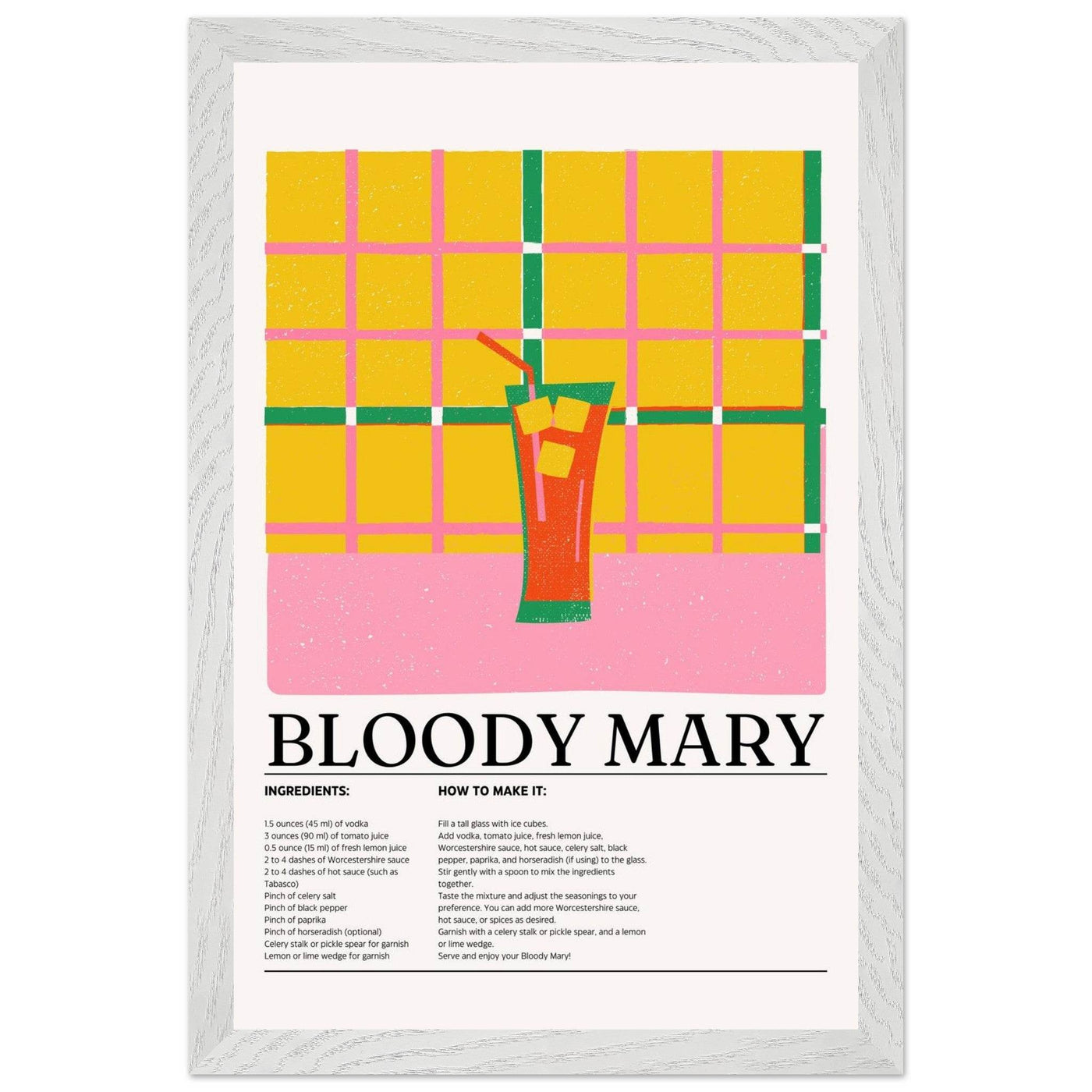 Retro Bloody Mary Cocktail Recipe - Vibrantwalls