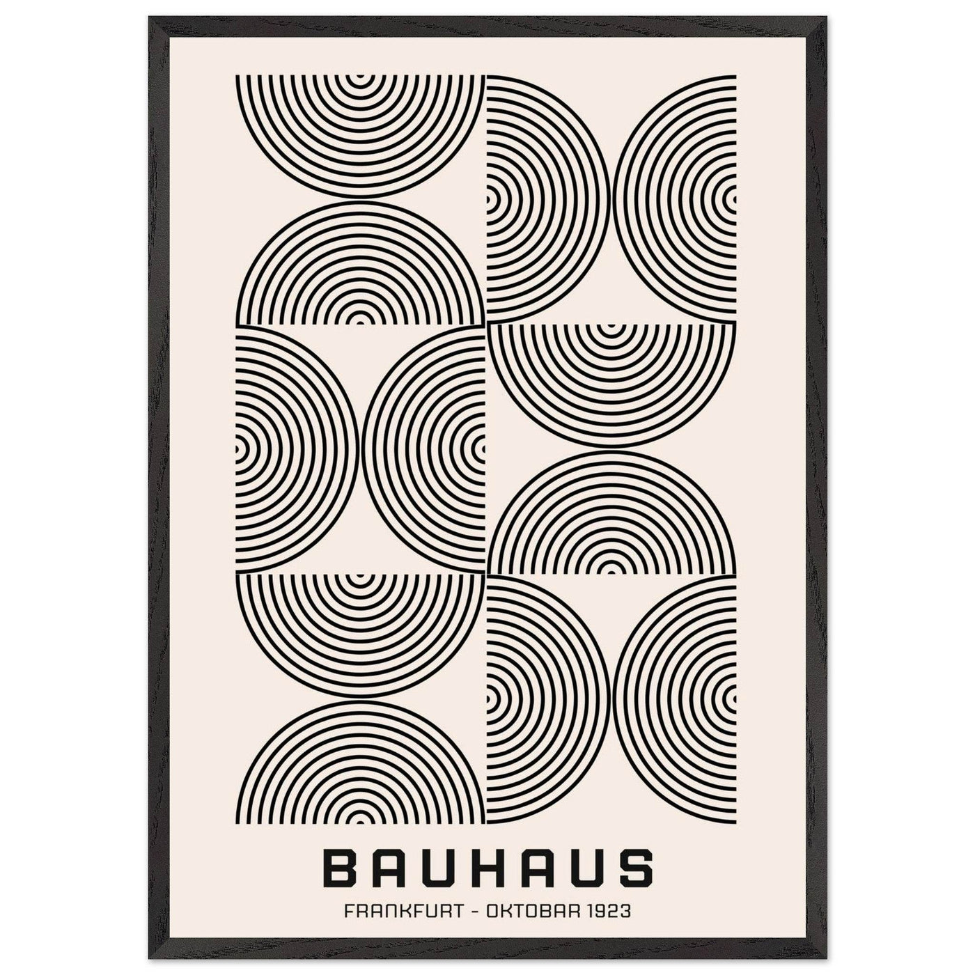 Bauhaus Black & Beige - Vibrantwalls