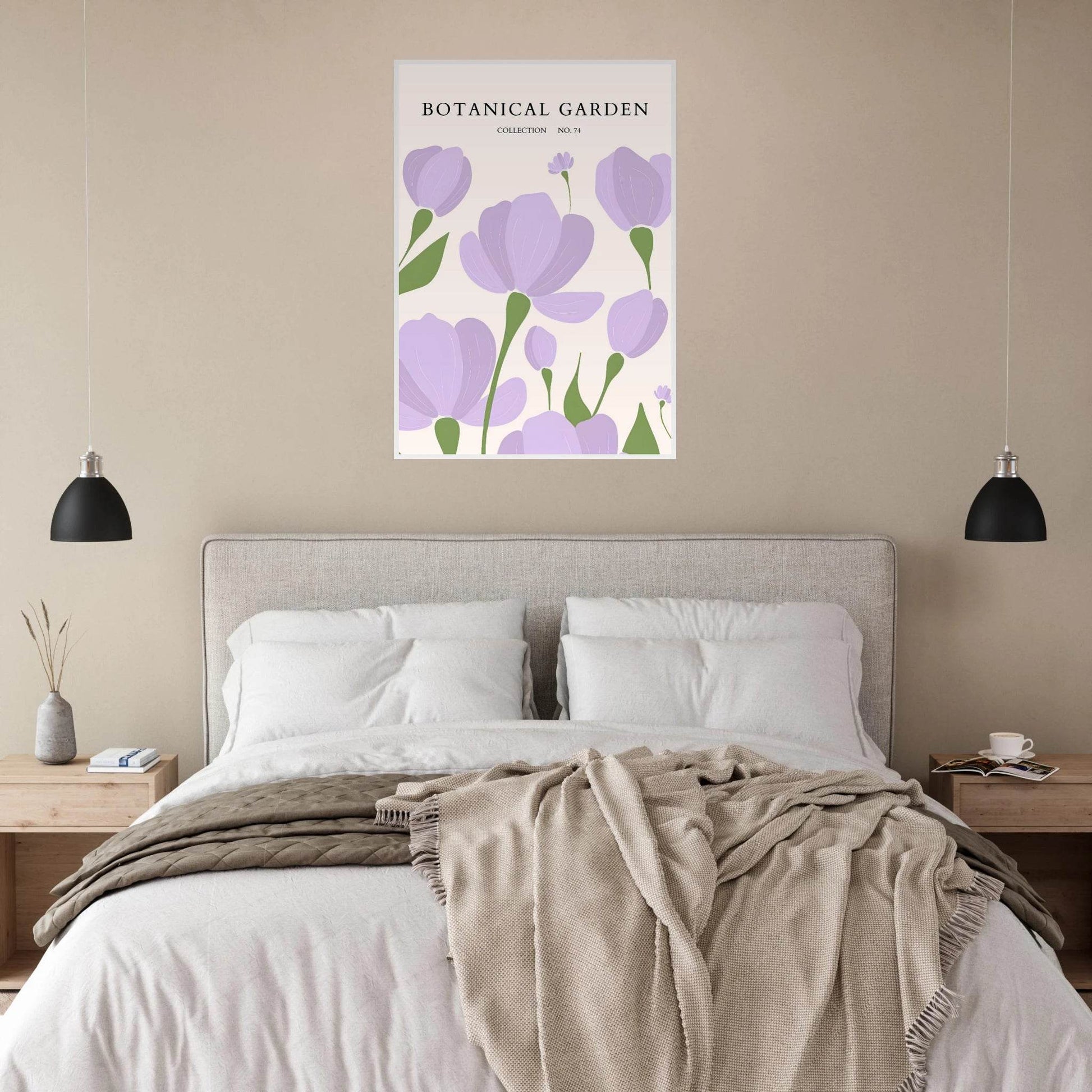 Botanical Garden Elegant Lavender Bloom Art Print - Vibrantwalls