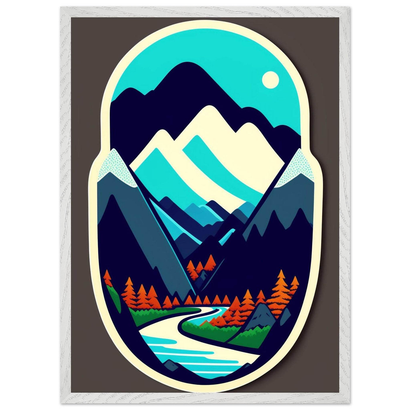 Minimalist Mountain Landscape - Vibrantwalls
