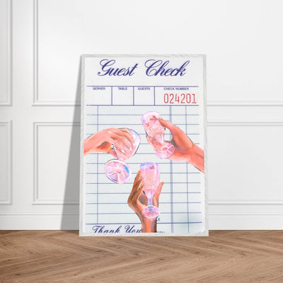 Retro Aesthetic Guest Check - Vibrantwalls