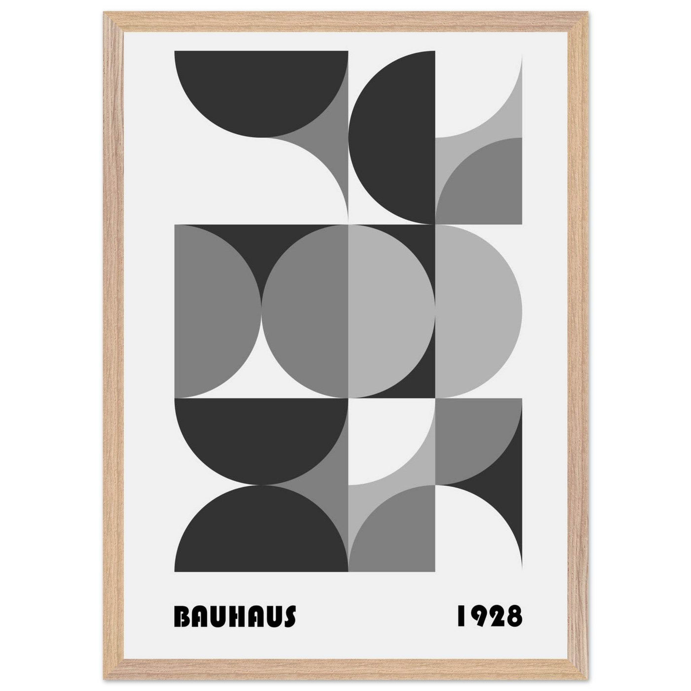 Bauhaus 1928 - Geometric Monochrome - Vibrantwalls