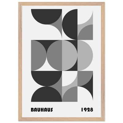 Bauhaus 1928 - Geometric Monochrome - Vibrantwalls