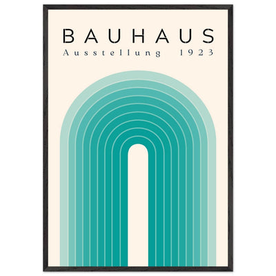 Bauhaus Ausstellung 1923 Teal & Cream - Vibrantwalls