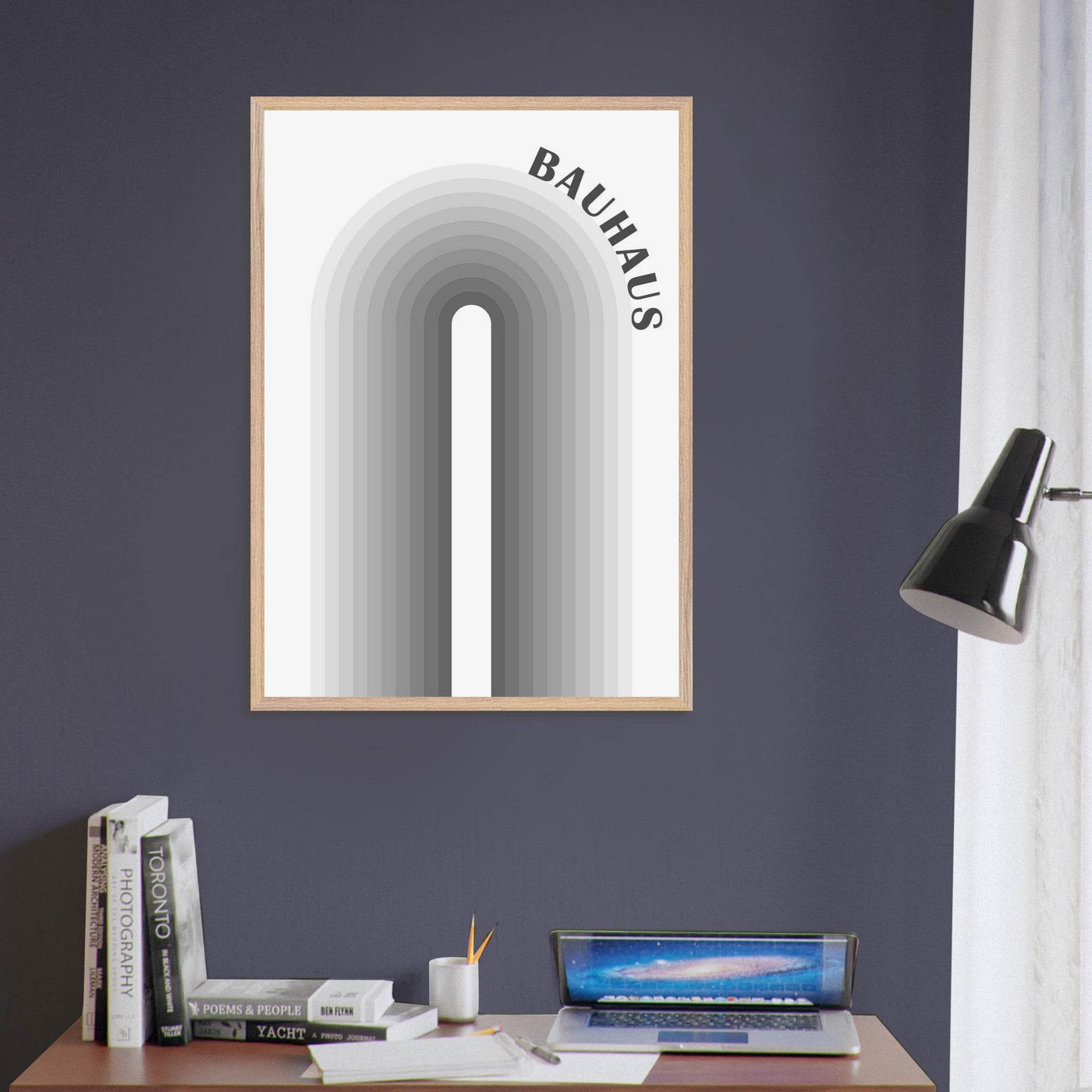 Bauhaus-Style Gradient Arch - Vibrantwalls