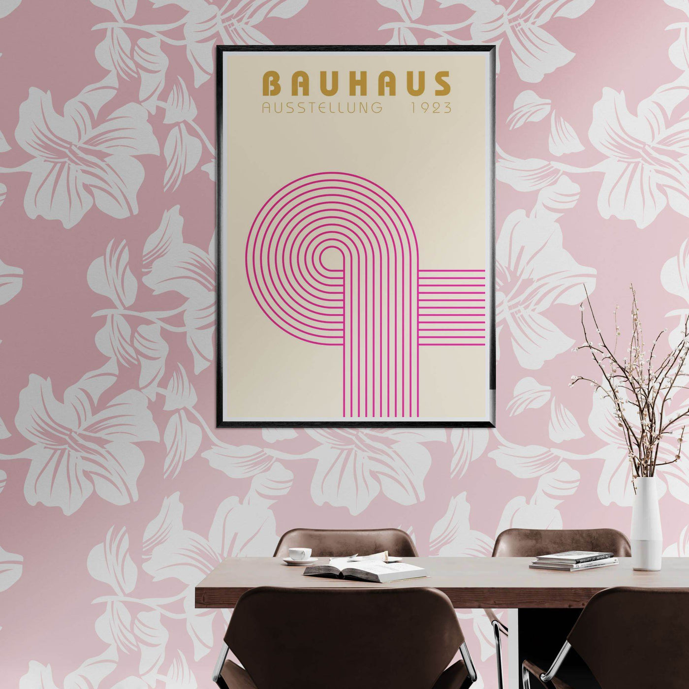 Bauhaus Pink Pop Decor for Modern Home Aesthetics - Vibrantwalls