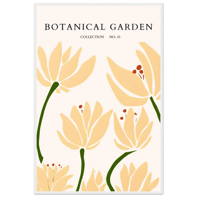 Botanical Garden Framed Art Print – Minimalist Floral Design & Nature-Inspired Posters | Ready-to-Hang - Vibrantwalls