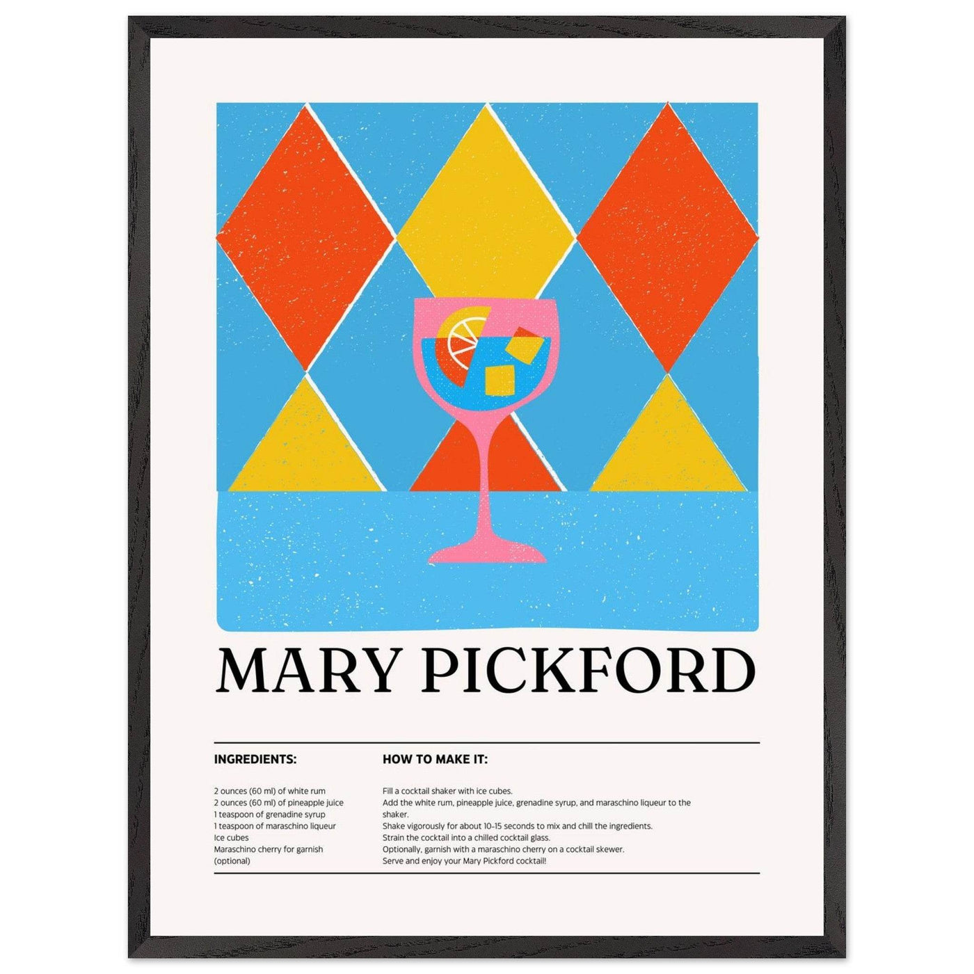 Mary Pickford Cocktail Recipe - Vibrantwalls